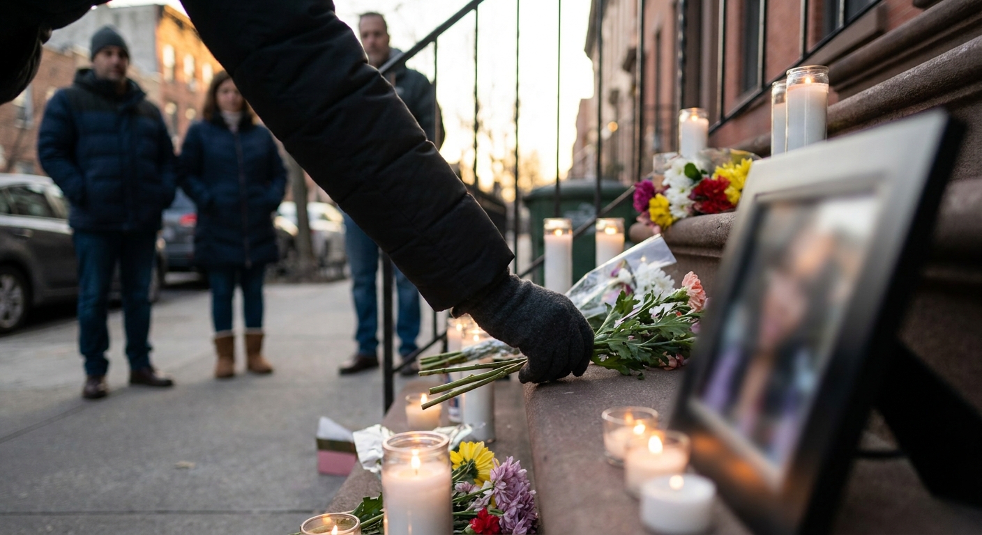 Dancehall-themed memorial image accompanying news about Powerman's son
